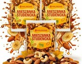Malinowe mieszanka studencka 3 kg – orzechy, rodzynki i bakalie, 3 x 1 kg – zdjęcie 1
