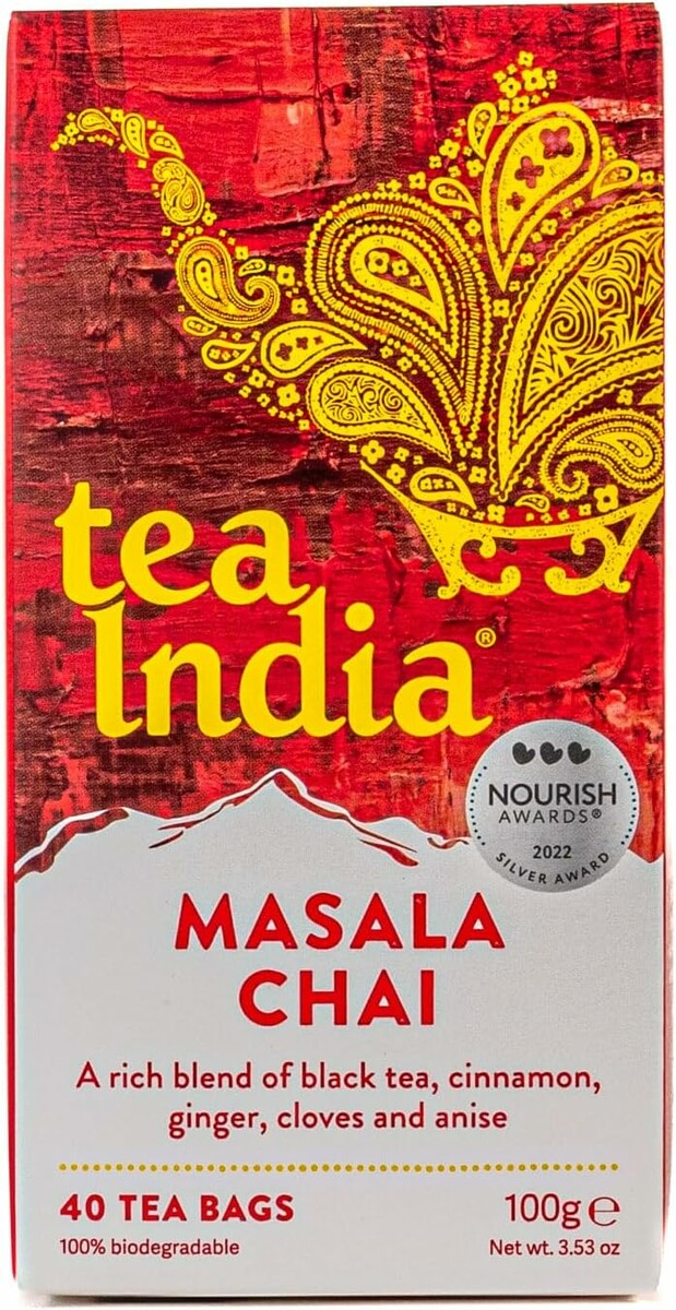 Tea India Masala Chai – herbata czarna z przyprawami, 40 torebek