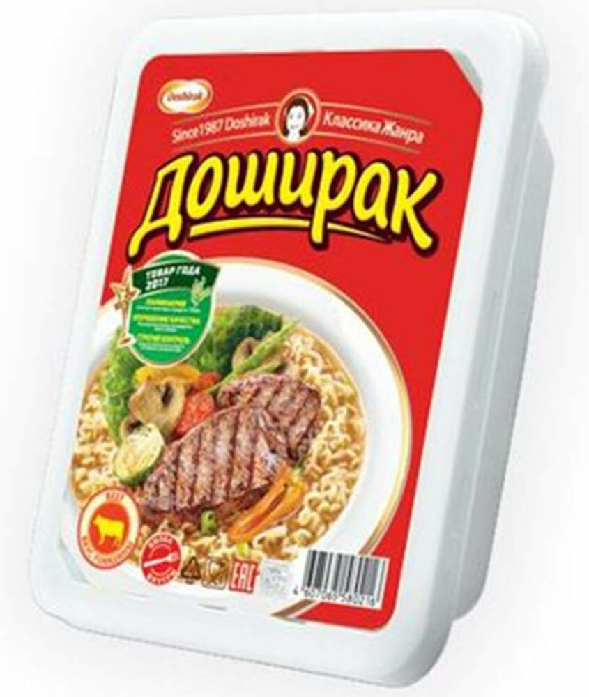 Doshirak zupa instant z makaronem o smaku wołowiny, ostra – 24 x 90 g