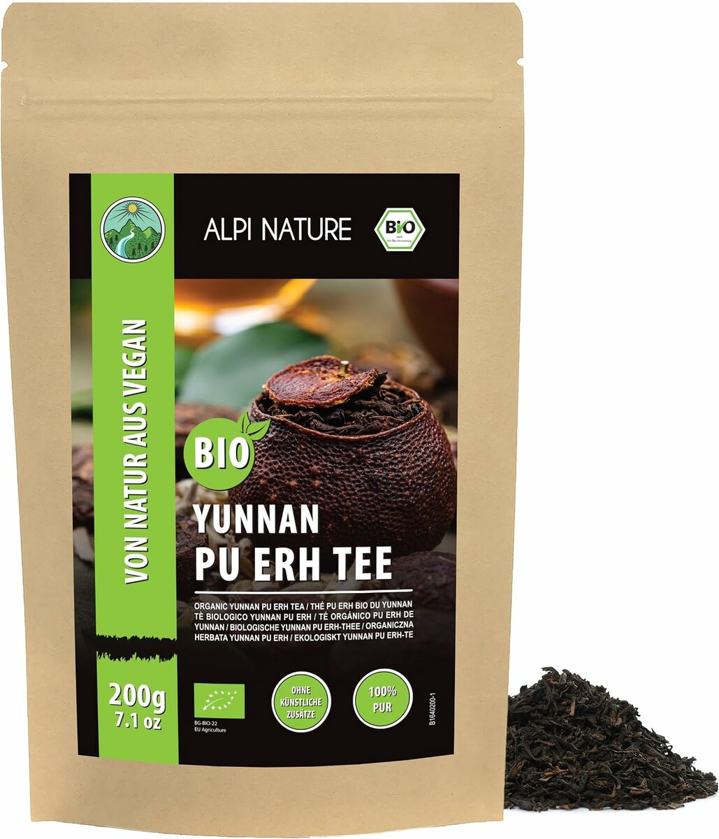 Alpi Nature ekologiczna herbata pu-erh z Yunnanu 200 g – luzem
