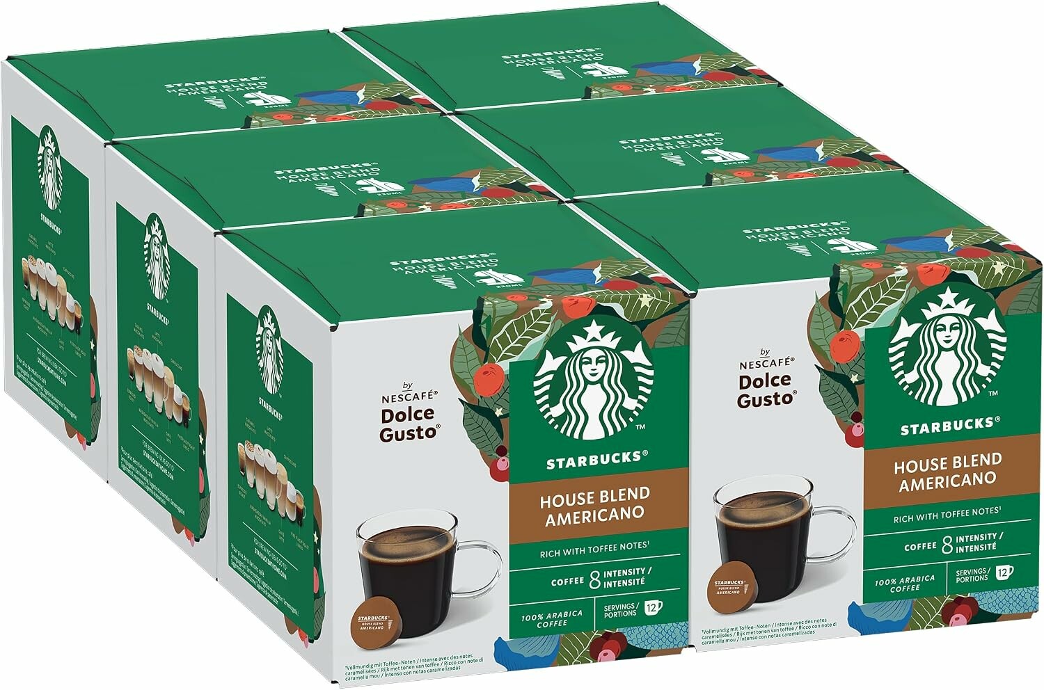 Starbucks House Blend kapsułki do Nescafé Dolce Gusto – 72 szt., średnio palona