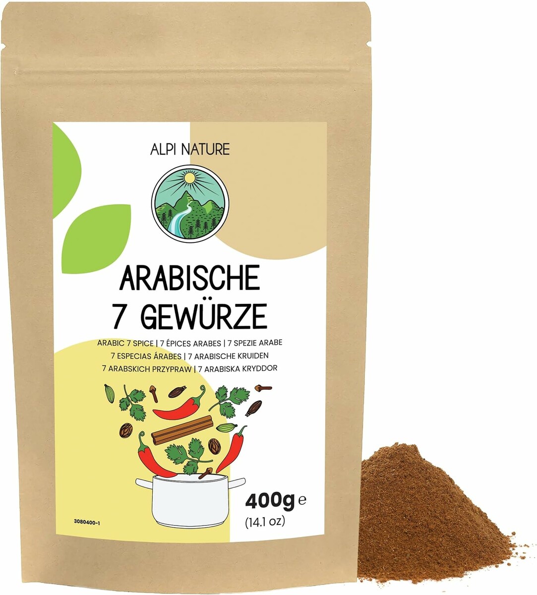 Alpi Nature arabska mieszanka 7 przypraw 400 g – do kebabu i mięs