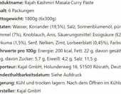Rajah Kashmiri Masala – ostra pasta curry, 3 x 300 g – zdjęcie 5