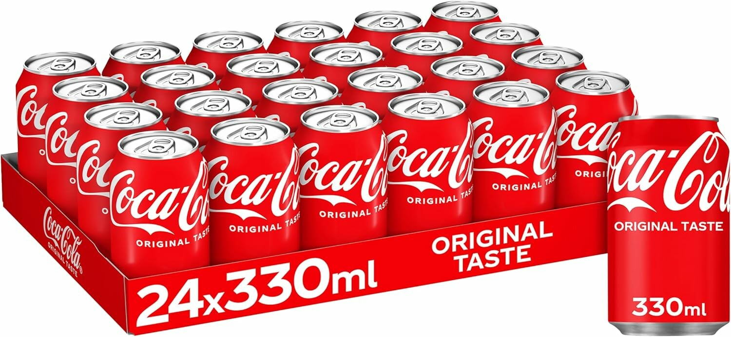 Coca-Cola Original – napój gazowany, 24 puszki po 330 ml