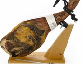 Jamonprive Szynka Serrano Reserve łopatka 4–4,5 kg częściowo bez kości + stojak – zdjęcie 3