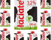Łaciate mleko UHT 3,2% 8 x 500 ml – zestaw 4 litrów mleka w kartonach – zdjęcie 2