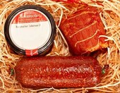 MEISTER'S zestaw wędlin z Górnych Łużyc – salami, szynka i mettwurst w słoiku, 750 g – zdjęcie 3