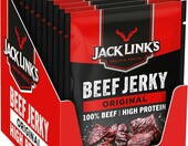 Jack Link's Beef Jerky Original 12 × 60 g – suszona wołowina, przekąska proteinowa – zdjęcie 1