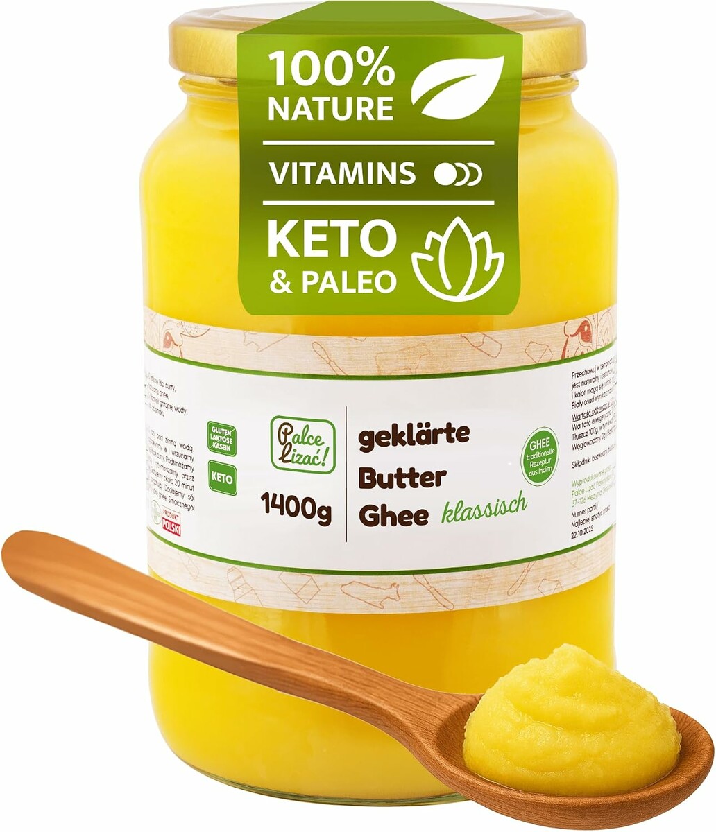 PALCE LIZAĆ masło klarowane ghee 1400 g – naturalny tłuszcz maślany