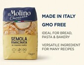Il Molino Chiavazza mąka pszenna z durum 2 x 1 kg – włoska mąka do chleba i pizzy – zdjęcie 4