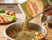Malinowe soczewica zielona 1 kg – suszone nasiona roślin strączkowych – zdjęcie 2