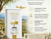 Creta Gold oliwa z oliwek extra virgin 5 l – niefiltrowana, z Krety, puszka – zdjęcie 3