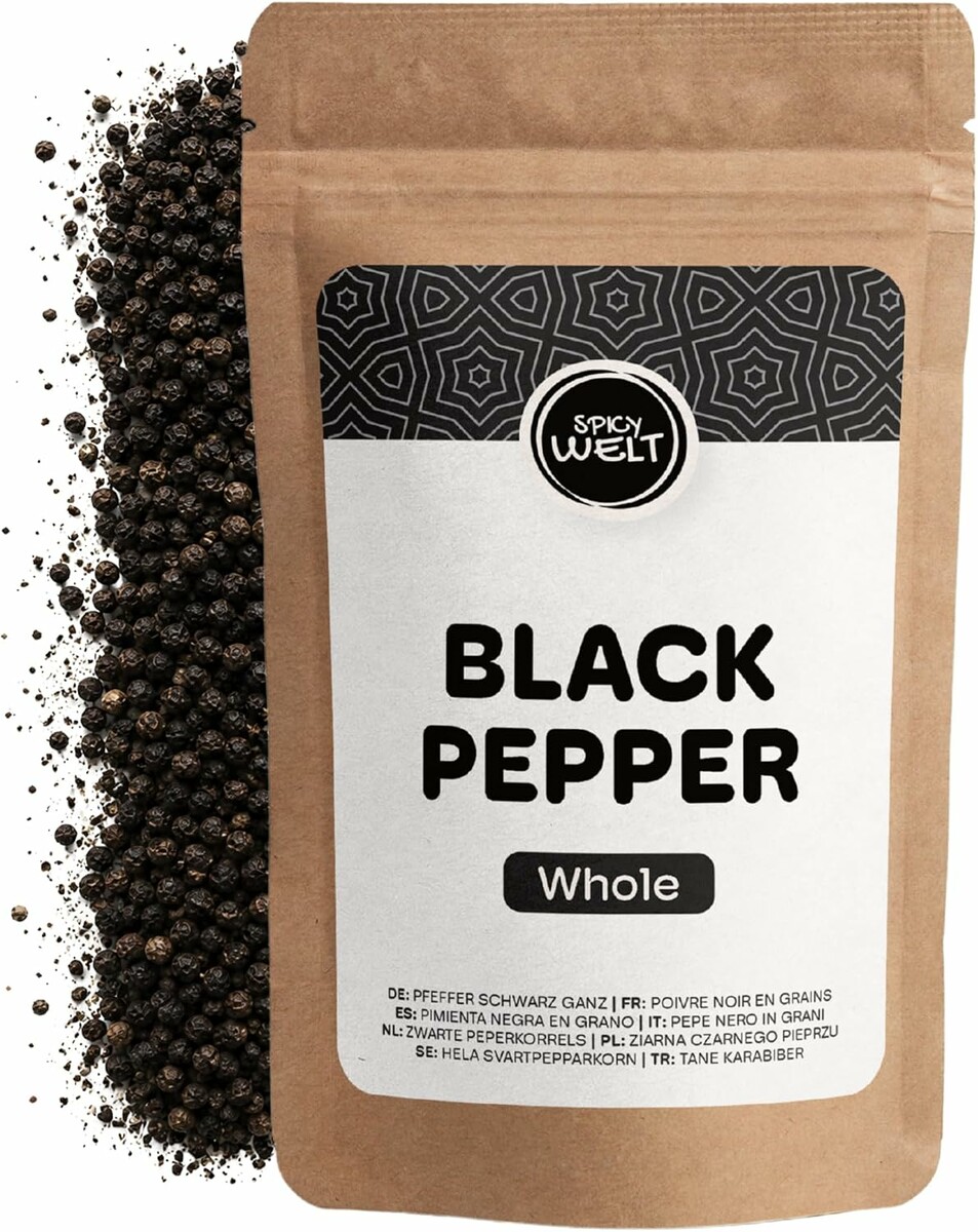 Spicy Welt pieprz czarny ziarnisty 1 kg – całe ziarna do młynka