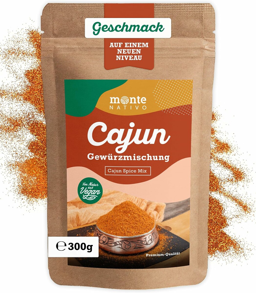 Monte Nativo mieszanka przypraw Cajun 300 g – pikantna przyprawa w proszku