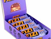 FIZI wegańskie batony czekoladowe orzech ziemny i karmel 10 x 45 g – zdjęcie 1