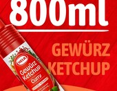 Hela curry keczup ostry 800 ml – niemiecki keczup z curry w tubie – zdjęcie 4