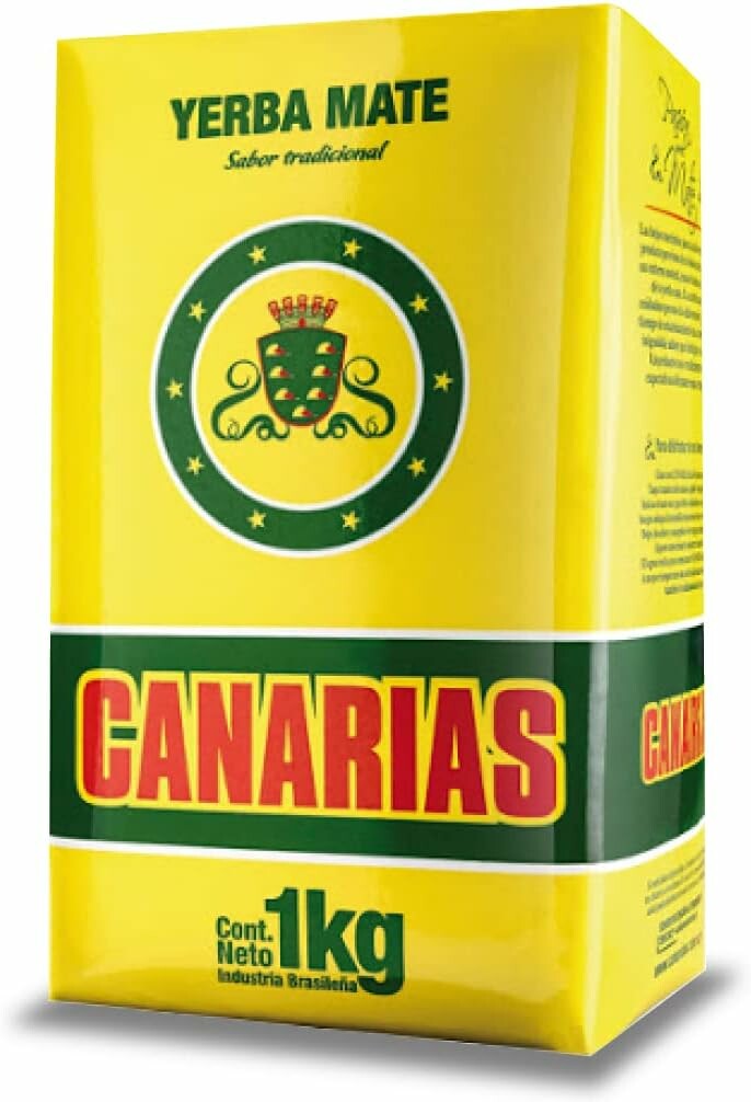 Canarias Yerba Mate 1 kg – liście z łodygami (con palo), tradycyjna yerba mate