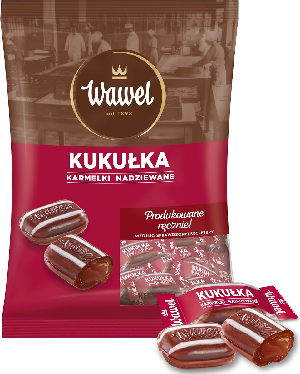 Wawel Kukułka 1 kg – karmelki nadziewane nadzieniem kakaowym