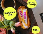 N!CK'S Crunchy Caramel 21 x 28 g – keto batony karmelowo-migdałowe w czekoladzie – zdjęcie 4
