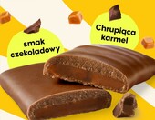 N!CK'S Crunchy Caramel 21 x 28 g – keto batony karmelowo-migdałowe w czekoladzie – zdjęcie 5