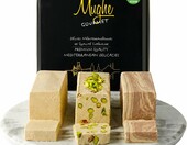 Mughe Gourmet turecka chałwa Mix 850 g – trzy smaki w pudełku upominkowym – zdjęcie 1