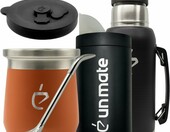 Un Mate Full Kit Termolid DualFlow PRO – zestaw do yerba mate z termosem 1 l, różowy – zdjęcie 1