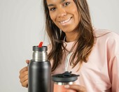 Un Mate Full Kit Termolid DualFlow PRO – zestaw do yerba mate z termosem 1 l, różowy – zdjęcie 2