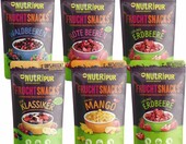 NutriPur zestaw 6 owoców liofilizowanych po 25 g – mieszanka bez cukru – zdjęcie 1