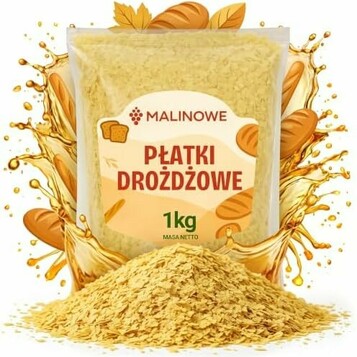 Malinowe płatki drożdżowe nieaktywne 1 kg – drożdże odżywcze