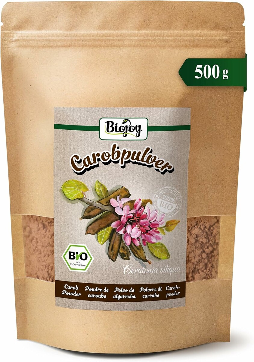 Biojoy Karob BIO w proszku 500 g – naturalny zamiennik kakao