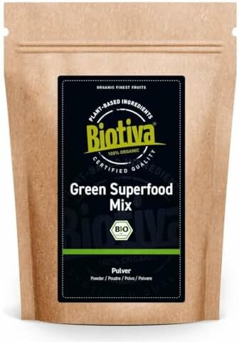 Biotiva Green Superfood Mix bio 800 g – mieszanka 9 superfoodów w proszku