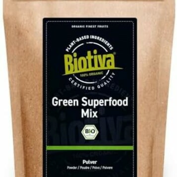 Biotiva Green Superfood Mix bio 800 g – mieszanka 9 superfoodów w proszku