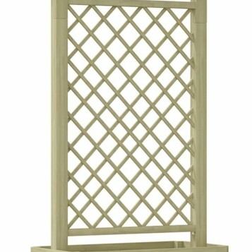 Drewniana pergola z donicą vidaXL (stan nowy)