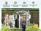 Drewniany domek ogrodowy dla dzieci Outsunny (stan nowy) – zdjęcie 4