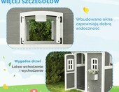Drewniany domek ogrodowy dla dzieci Outsunny (stan nowy) – zdjęcie 5