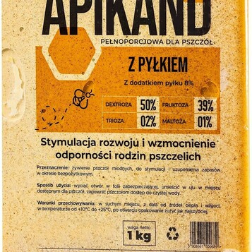 KADAX ciasto karmowe dla pszczół z 8% pyłku 20 x 1 kg – pokarm pszczelarski