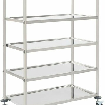 vidaXL 50917 – 5-poziomowy wózek kelnerski ze stali nierdzewnej 107 x 55 x 147 cm