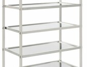vidaXL 50917 – 5-poziomowy wózek kelnerski ze stali nierdzewnej 107 x 55 x 147 cm – zdjęcie 1