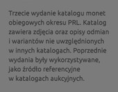 PRL” – – „Specjalizowany katalog monet polskich (stan nowy) – zdjęcie 2
