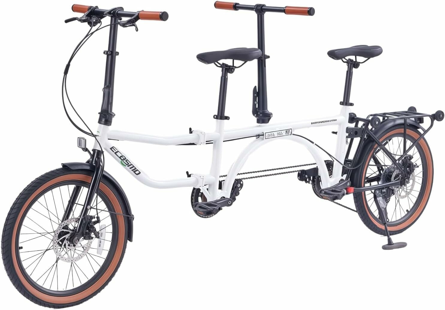 Składany rower tandem 20 cali ECOSMO 20TF02, stan: nowy