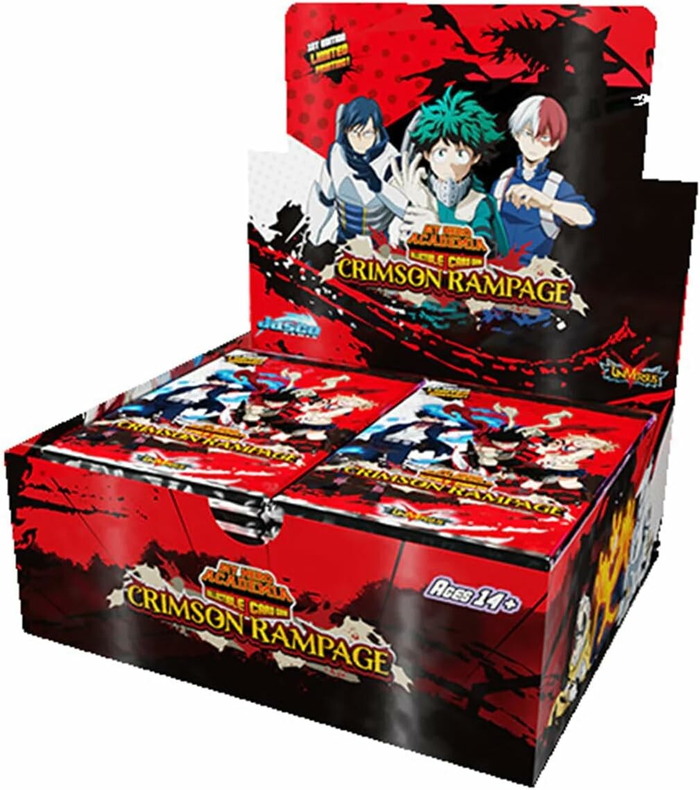 My Hero Academia CCG Crimson Rampage – booster box, 24 boostery, Jasco Games
