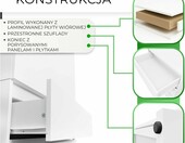 Szafa 2-drzwiowa z szufladami CDF Malwa SS 90 (stan nowy) – zdjęcie 4