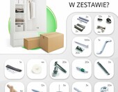 Szafa 2-drzwiowa z szufladami CDF Malwa SS 90 (stan nowy) – zdjęcie 5