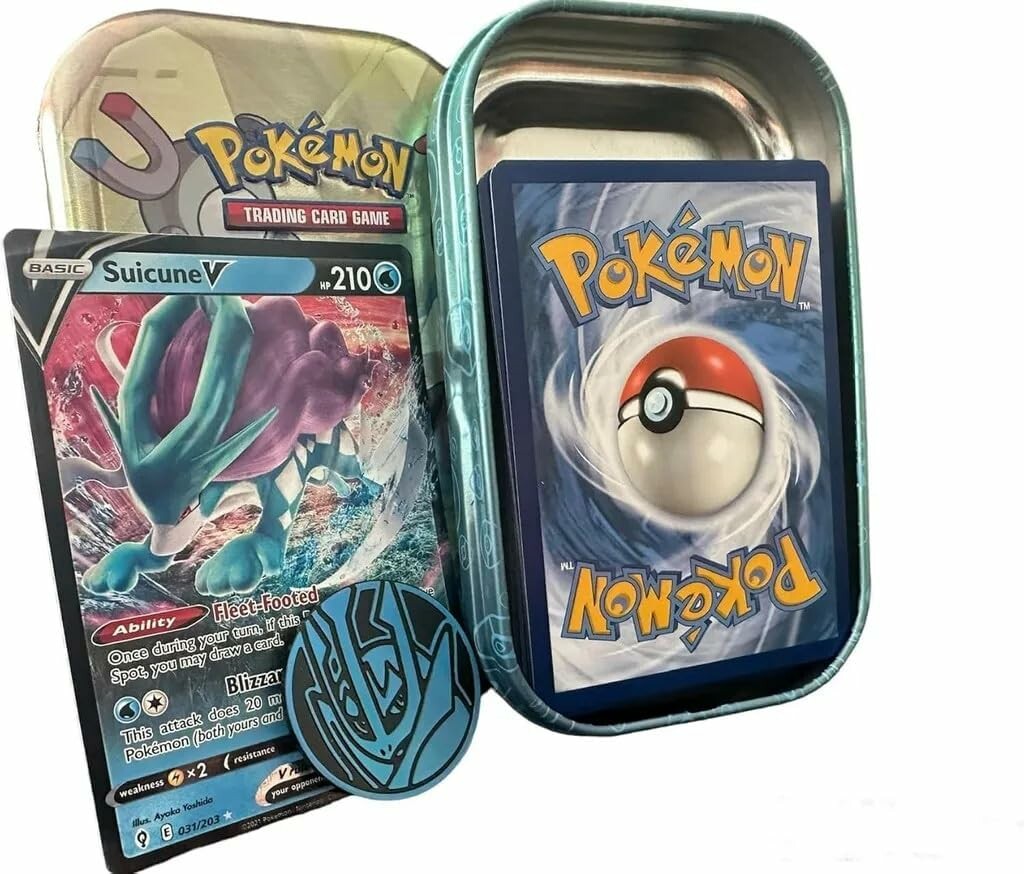 Pokémon TCG – mini puszka z 50 kartami, kartą ultra rzadką i monetą
