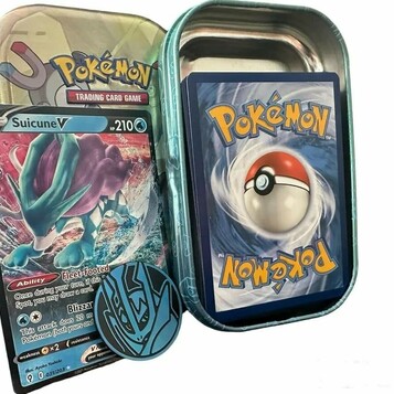Pokémon TCG – mini puszka z 50 kartami, kartą ultra rzadką i monetą