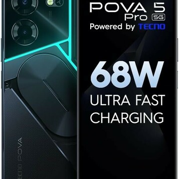 Tecno Pova 5 Pro 5G 8/256 GB – smartfon 6,78 cala AMOLED 120 Hz, ładowanie 68 W