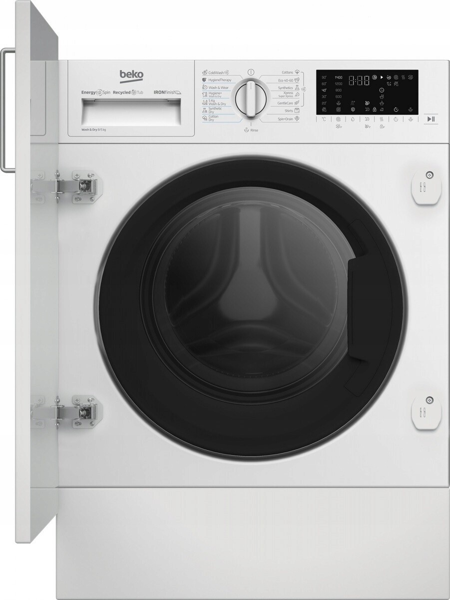 Beko B5DBT68547W – pralko-suszarka do zabudowy 8/5 kg, 1400 obr./min, biała