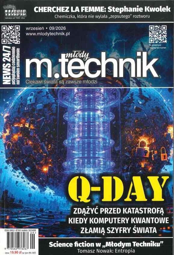 Miesięcznik o nauce i technice Młody Technik, stan: nowy