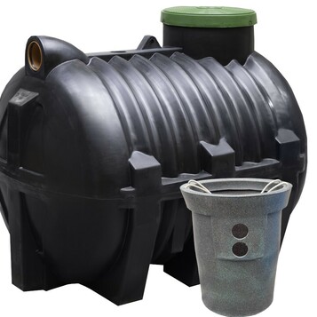 InstalGrunt oczyszczalnia ścieków 2800 l z drenażem – zestaw dla 4–6 osób