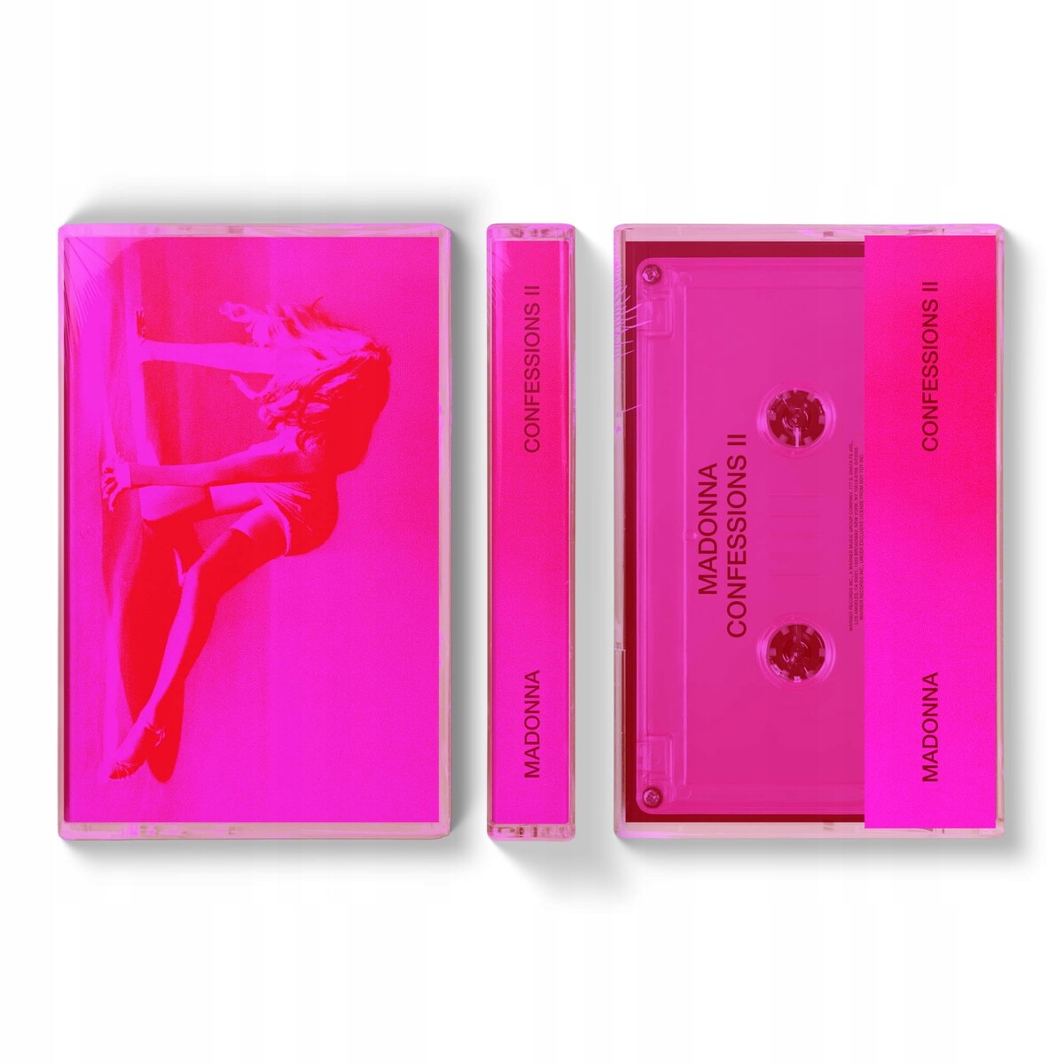 Madonna Confessions II – kaseta audio w przezroczystej różowej obudowie